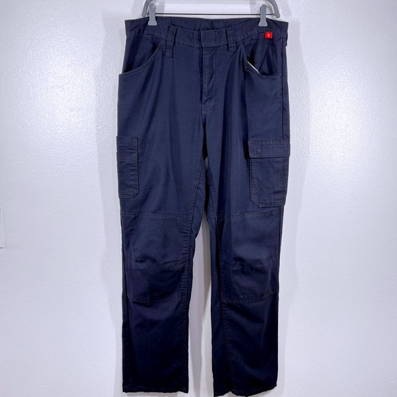 Bulwark FR Flame Resistant Cargo Work Pants Westex G2 Fabrics‎ Blue Size 36x34 - Picture 1 of 12